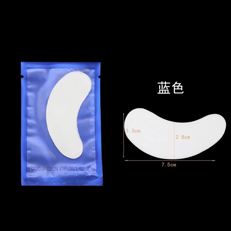 50pairs Eyelash Extension Under Eye Gel Pads Lash Lint Free Hydrogel Eye Patches Eyelash Extension Supplies Girls Makeup Tools
