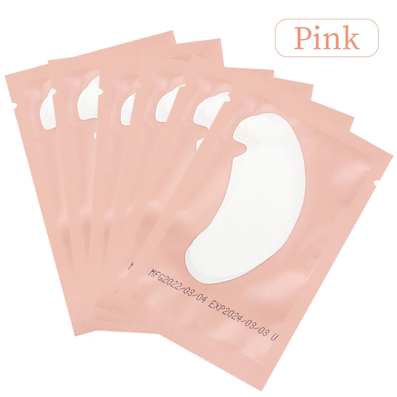 50pairs Eyelash Extension Under Eye Gel Pads Lash Lint Free Hydrogel Eye Patches Eyelash Extension Supplies Girls Makeup Tools